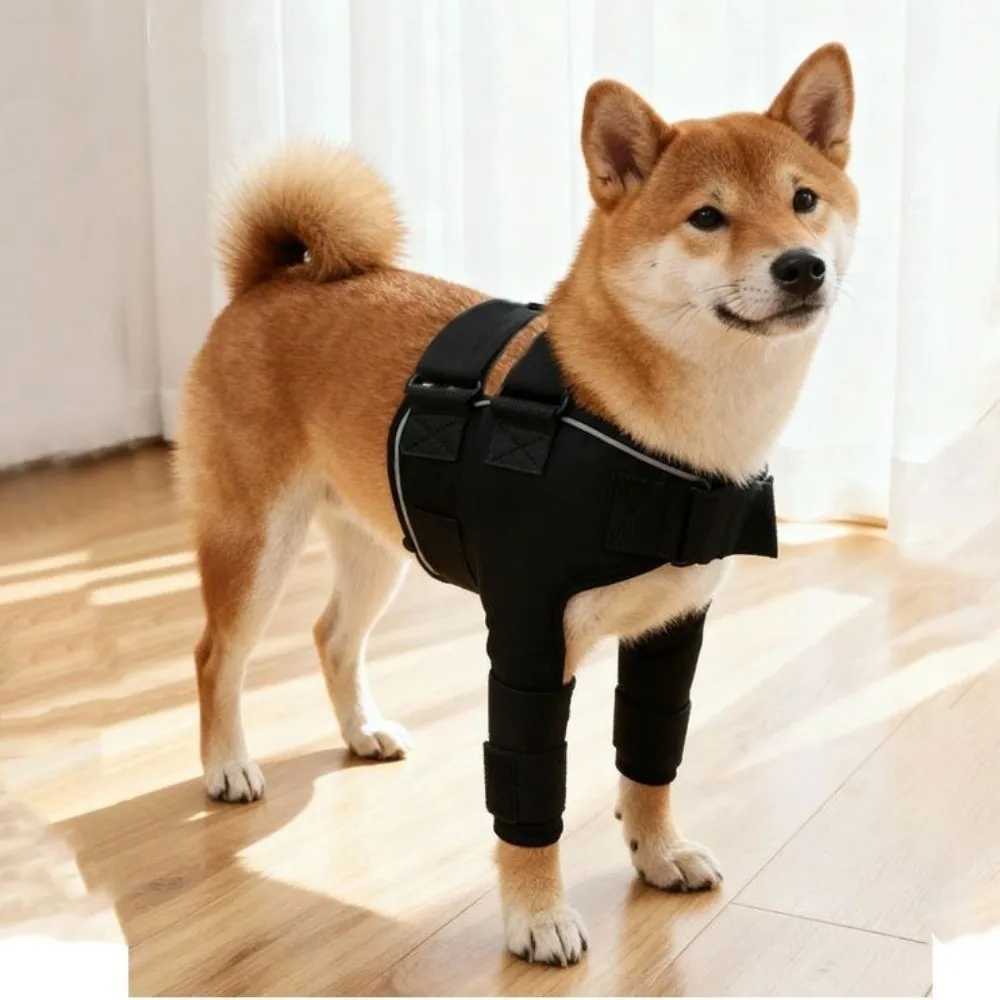Adjustable Dog Shoulder Brace Breathable Self-Heating Dog Shoulder Warmers Comfortable Professional Joint Support Wrap Walking