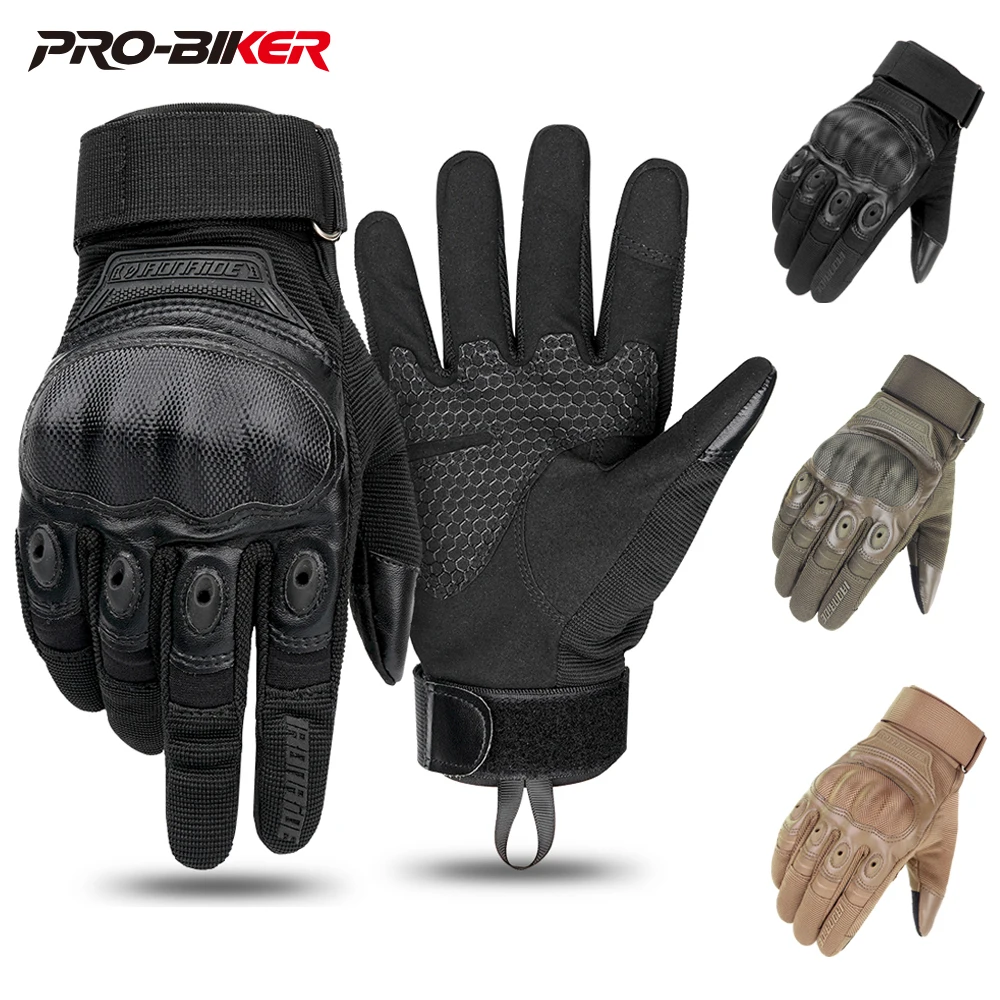 

Summer Motorbike Full Finger Protective Gloves Men's Motocross Gloves Breathable Motorcycle Touch Screen Gloves Wear-Resistant