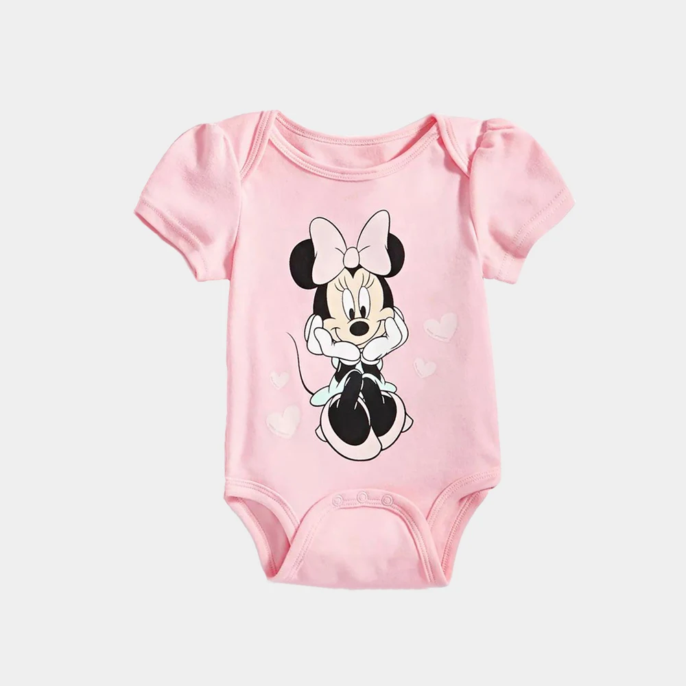 3PCS Baby Boys Girls Rompers Mickey & Minnie Long Sleeve Cotton Baby Clothes 0-24 Months Newborn Body Bebe Jumpsuit Clothing