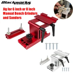 Adjustable Sharpening Tool Wanxiang Sharpener Rest Jig Rest Sharpening Jig for 6 inch or 8 inch Manual Bench Grinders & Sanders