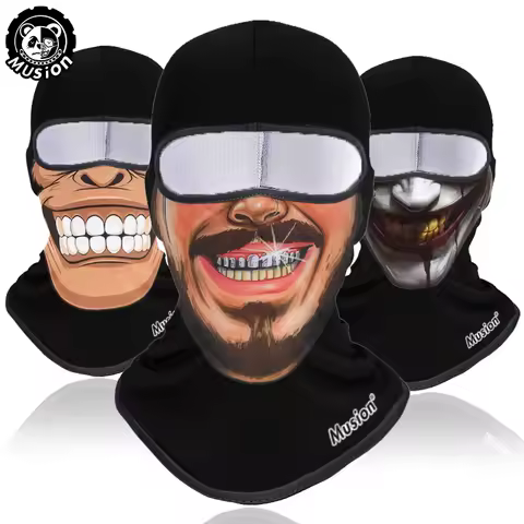 Windproof Dustproof Music Balaclava Riding Mask Funny Skeleton Street Style Personalized Motorcycle Skiing Fishing Sports Hat