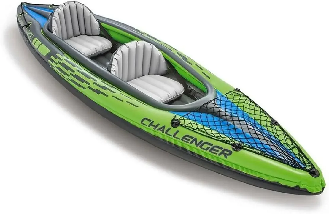 Inflatable Kayak Series: Includes Deluxe 86in Kayak Paddles and High-Output Pump – SuperStrong PVC – Adjustable