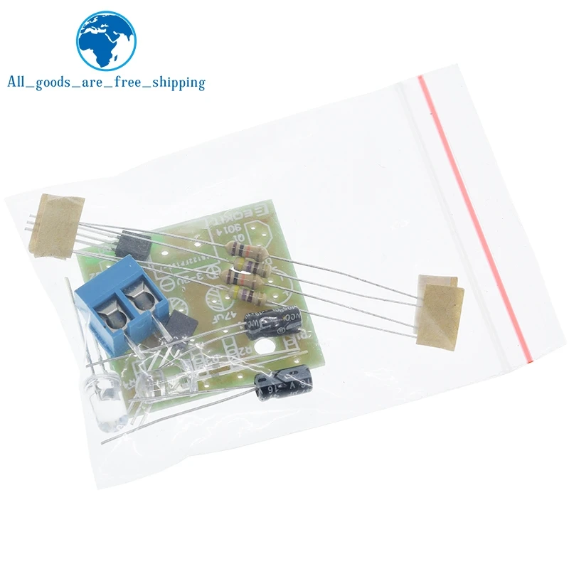 TZT Simple LED Flash DIY Kits Circuit Electronics DIY Electronic Suite 1.2mm Parts for Arduino Flash LED Kit Electronic DIY Kit