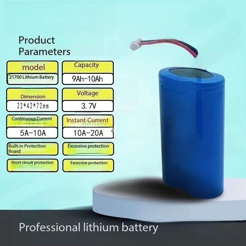 7.4V 21700 Lithium Battery High Rechargeable Battery Pack For Vacuum Cleaner Juicer Ball Machine Monitor Toy Audio Devices