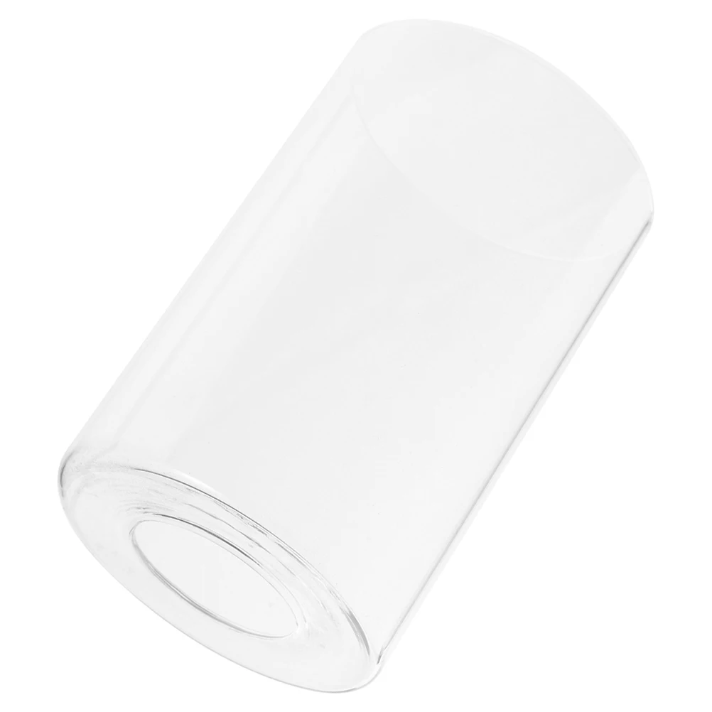 

Cylindrical Glass Lampshade Clear Transparent Design for Modern Home Lighting Fixture Replacement Cover Clear Lamp Shade