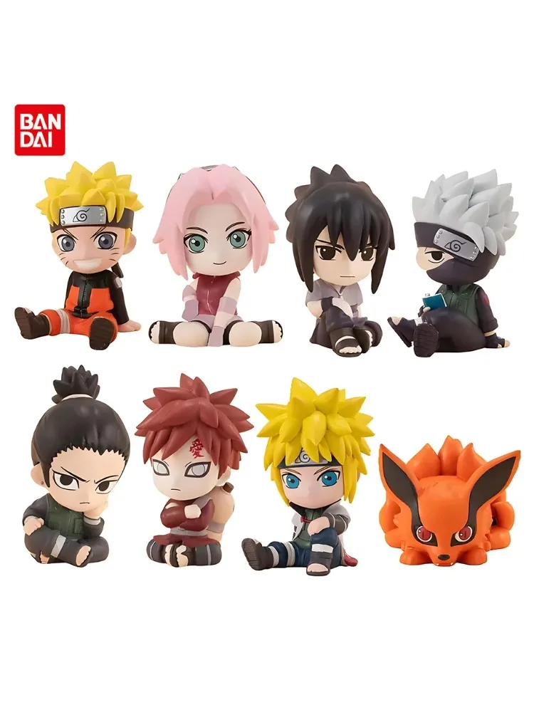 8-teiliges Set Anime Naruto Figuren Kakashi Sasuke Uchiha Itachi Gaara Haruno Sakura Actionfiguren Q-Version PVC-Modell Spielzeug Geschenk
