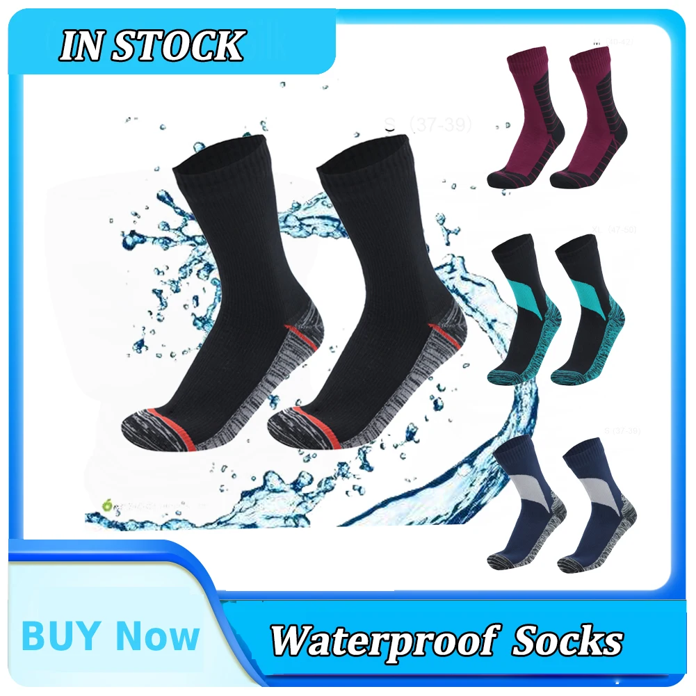 

100% Waterproof Socks Hiking Wading Camping Windproof Thermal Socks Winter Outdoor Skiing Sock Riding Snow Warm Waterproof Sock