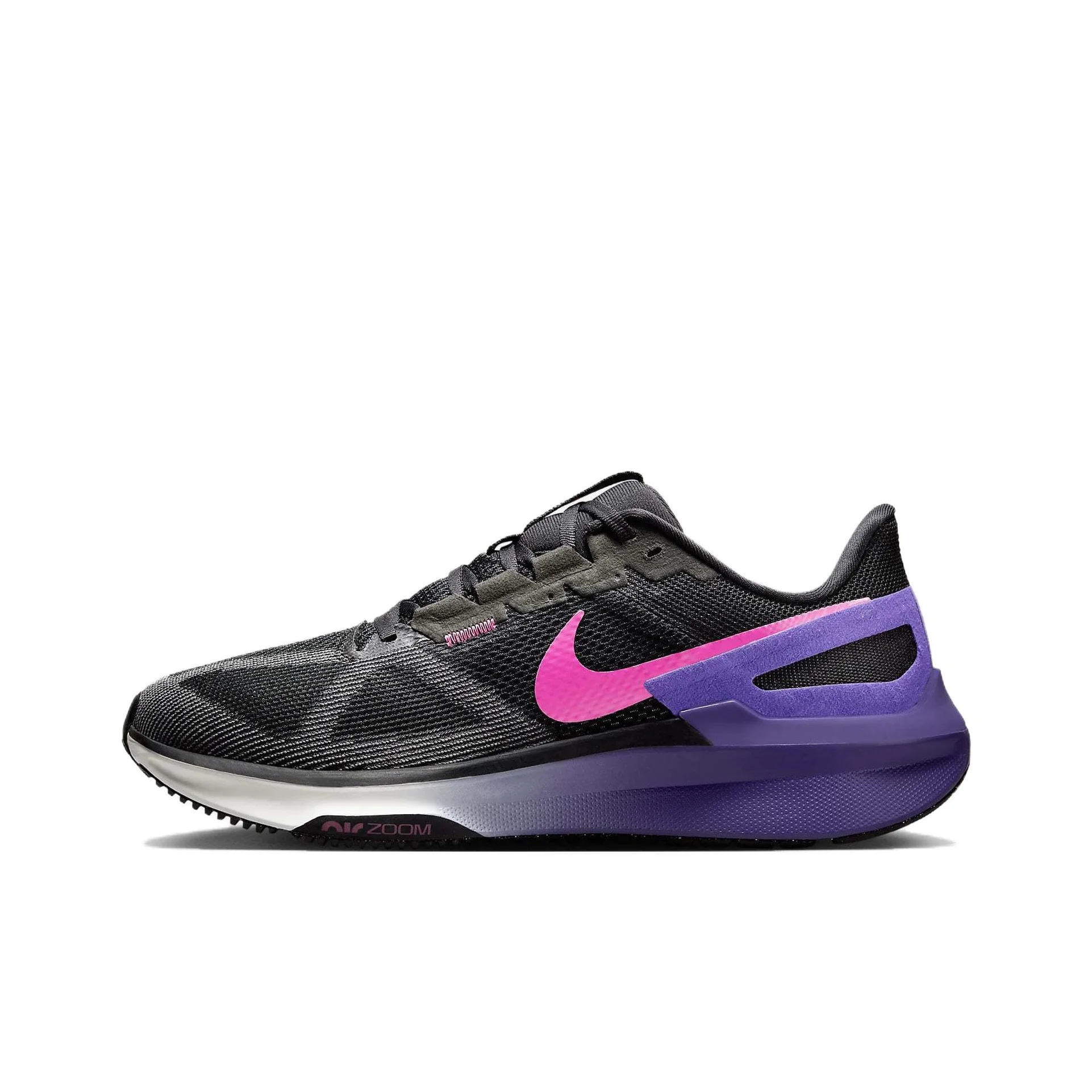 Nike Zoom Structure 25 Running Shoes Unisex Low Top Black/Purple DJ7883-010