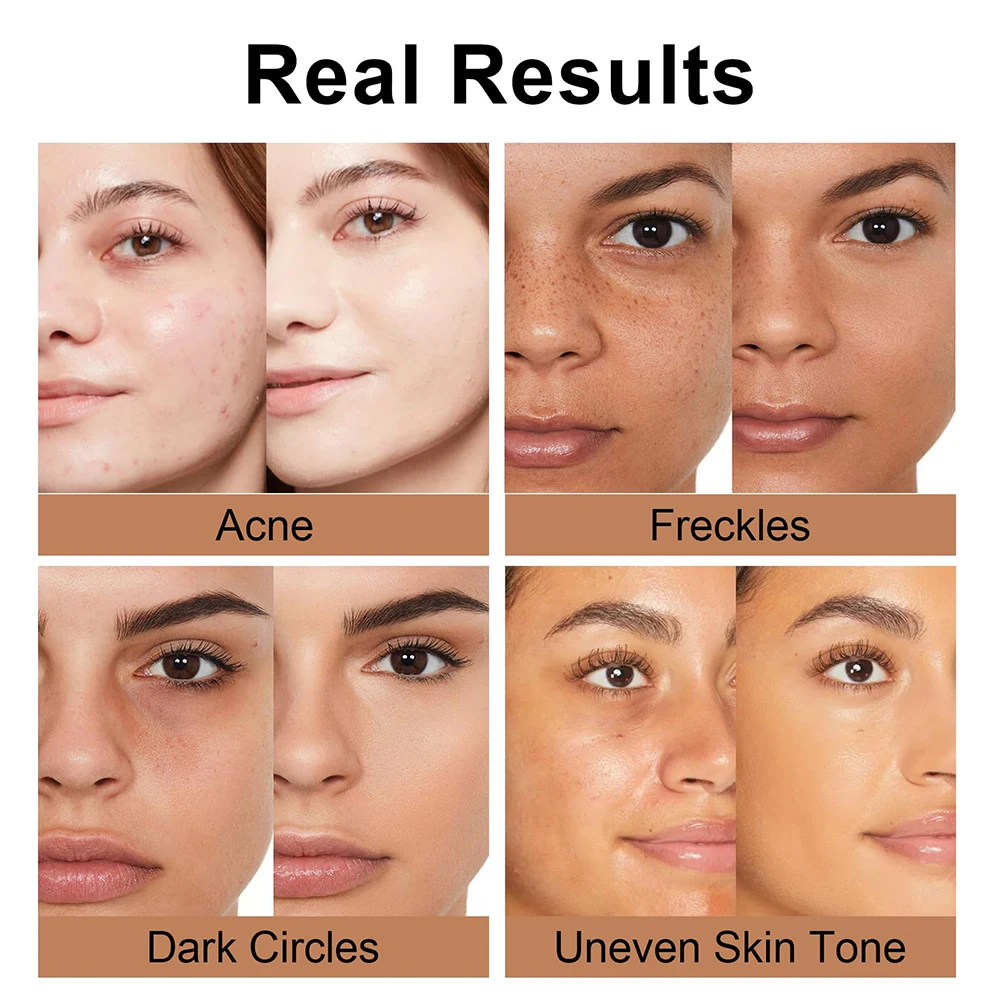 フェイス保湿コンシーラー,リキッドファンデーション,水から保護,ナチュラルメイク,赤,30g