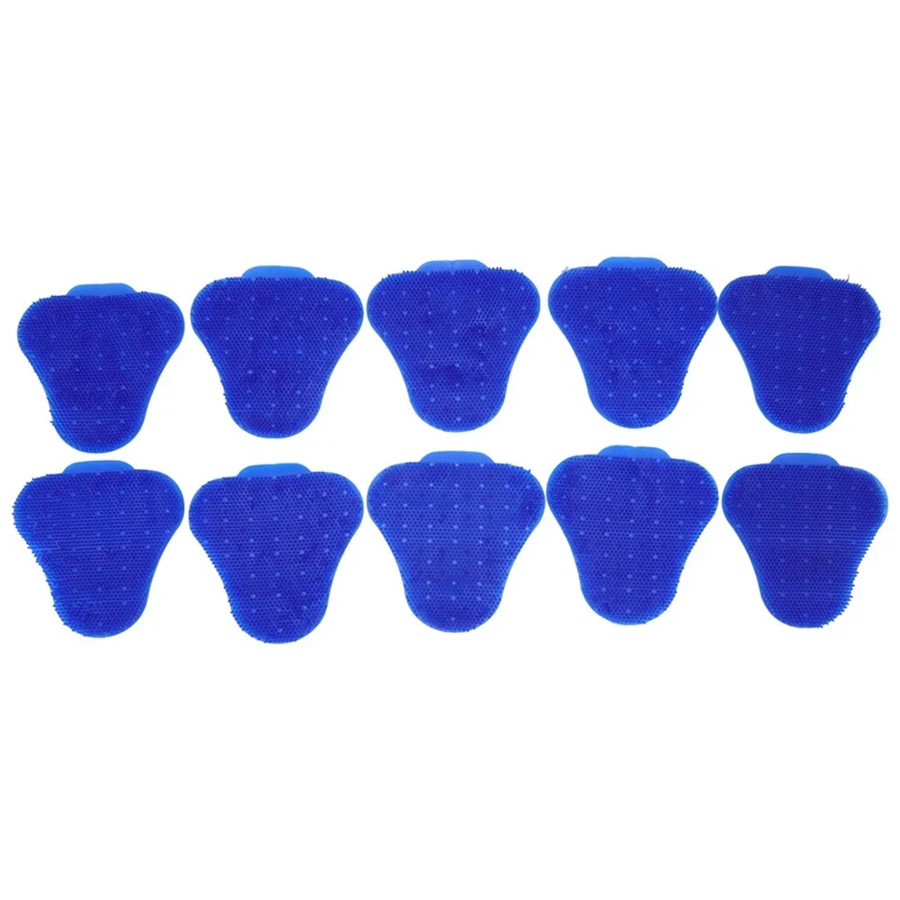 10-pcs-silicone-urinal-screen-deodorizers-purple-blue-triangle-shape-scented-urinal-mat-deodorizing-formula-scented