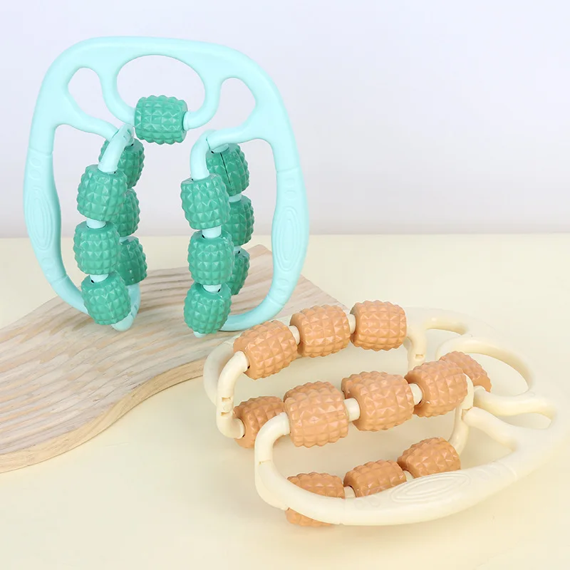 أسطوانة تدليك دائرية لتمدد عضلات الفخذ والعجل، استرخاء، تدليك الساق، لقط اللياقة البدنية واليوجا