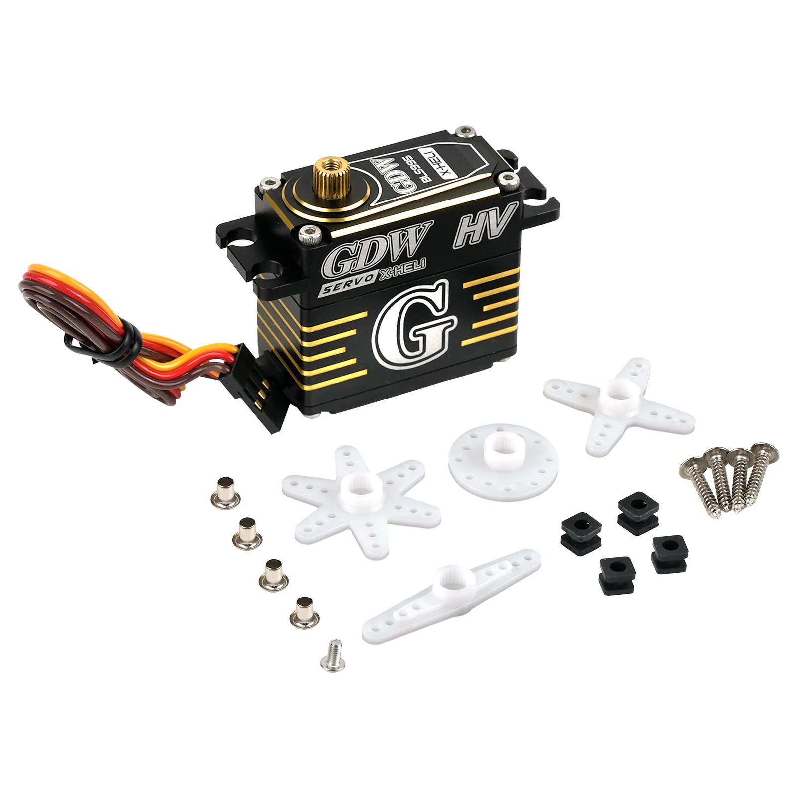 GDW BLS995HV 11 kg digitales bürstenloses Servo 0,03 s 8,4 V CCPM Metallgetriebe für RC Hubschrauber Flugzeug Rennwagen