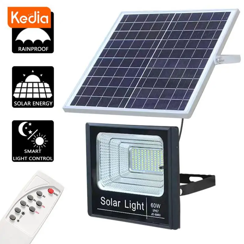 Led Emergency Light Black Solar Panel Power Supply Waterproof Weather-resistant Longer Battery Life Home-appliance 65w Light