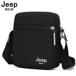 JEEP BULUO-Bolso cruzado impermeable para hombre, bandolera de nailon con cremallera, estilo versátil