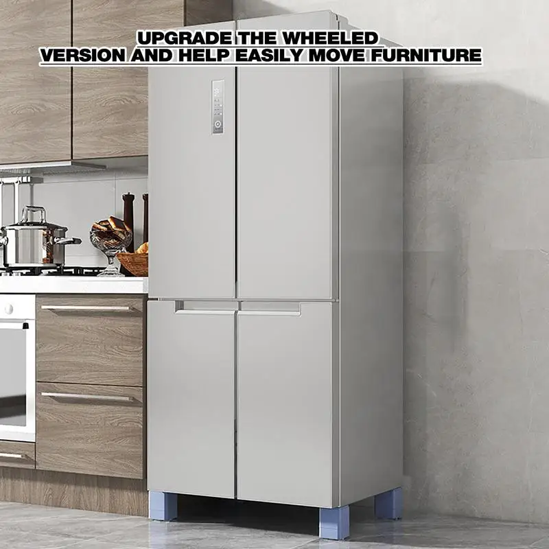 Furniture Risers 360-Degree Rotation Bed Raising Blocks Bed Sofa Chair Table Feet Wear Resistant Anti Slip Mat Carbon Steel