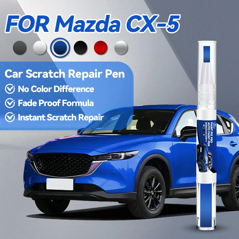 

Специализированный карандаш для ремонта краски Mazda CX5 2012-2025 KE KF, средство для удаления царапин, аксессуары для авто, черный, белый