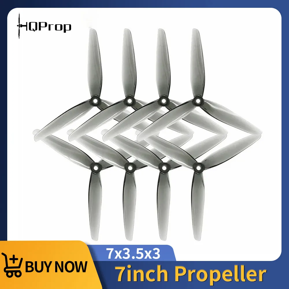

HQProp 7inch Propeller 7X3.5X3 7035 3 Blade 2CW 2CCW Poly Carbonate Props For FPV Freestyle Long Range Cinelifter Drones