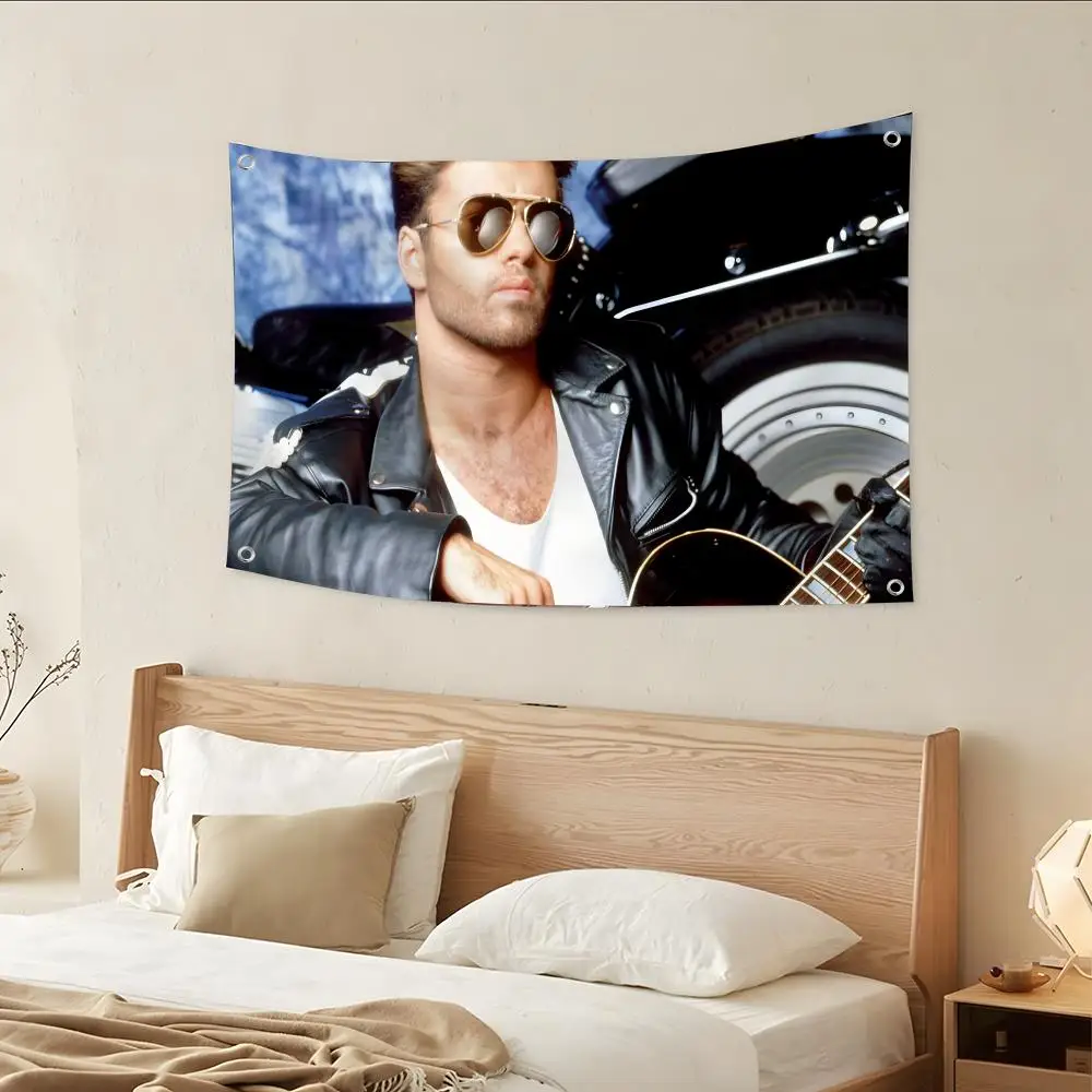 Pop singer G-george M-michael Flags Custom Camping Outdoor Garden room Decor Backdrops Wall Art Family Gifts