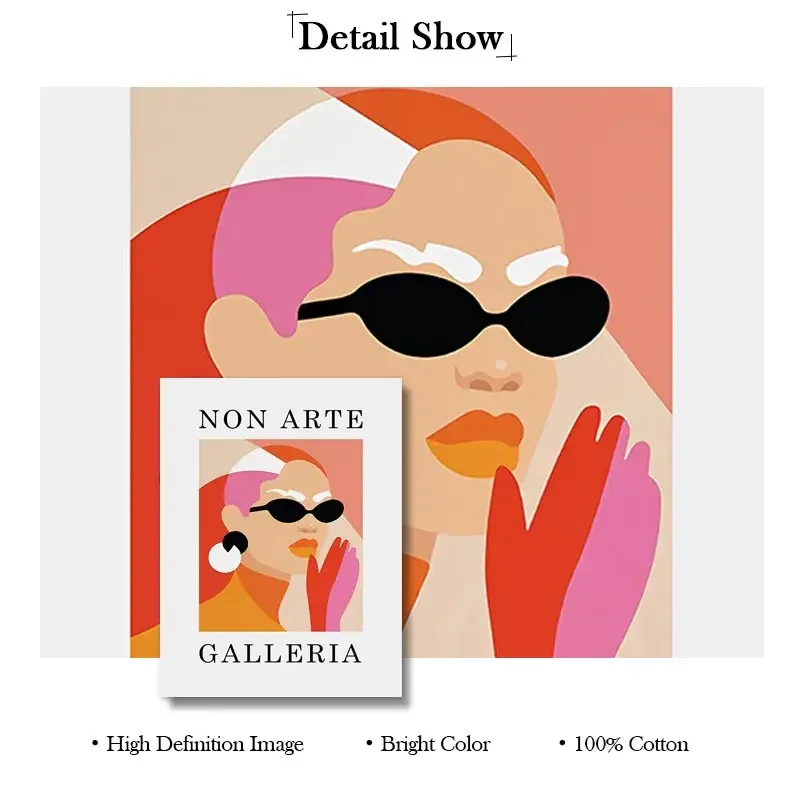 أزياء الموناليزا البوب الملصقات والطباعة الفن خمر يايوي كوساما القط حائط لوح رسم صور مجلة نيويوركر ديكور