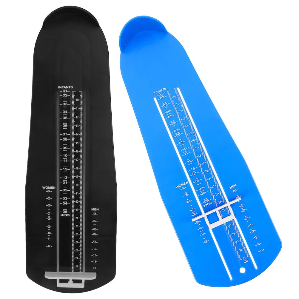2Pcs Foot Measurement Device Adult Shoe Size Measurer Accurate Foot Measurer Shoe Sizer Measuring Tool Measurement Ruler