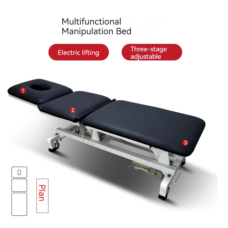 Physiotherapy Adjust Massage Tables Medical Spa Knead Beauty Massage Table Ear Cleaning Lettino Estetista Salon Furniture QF50MT