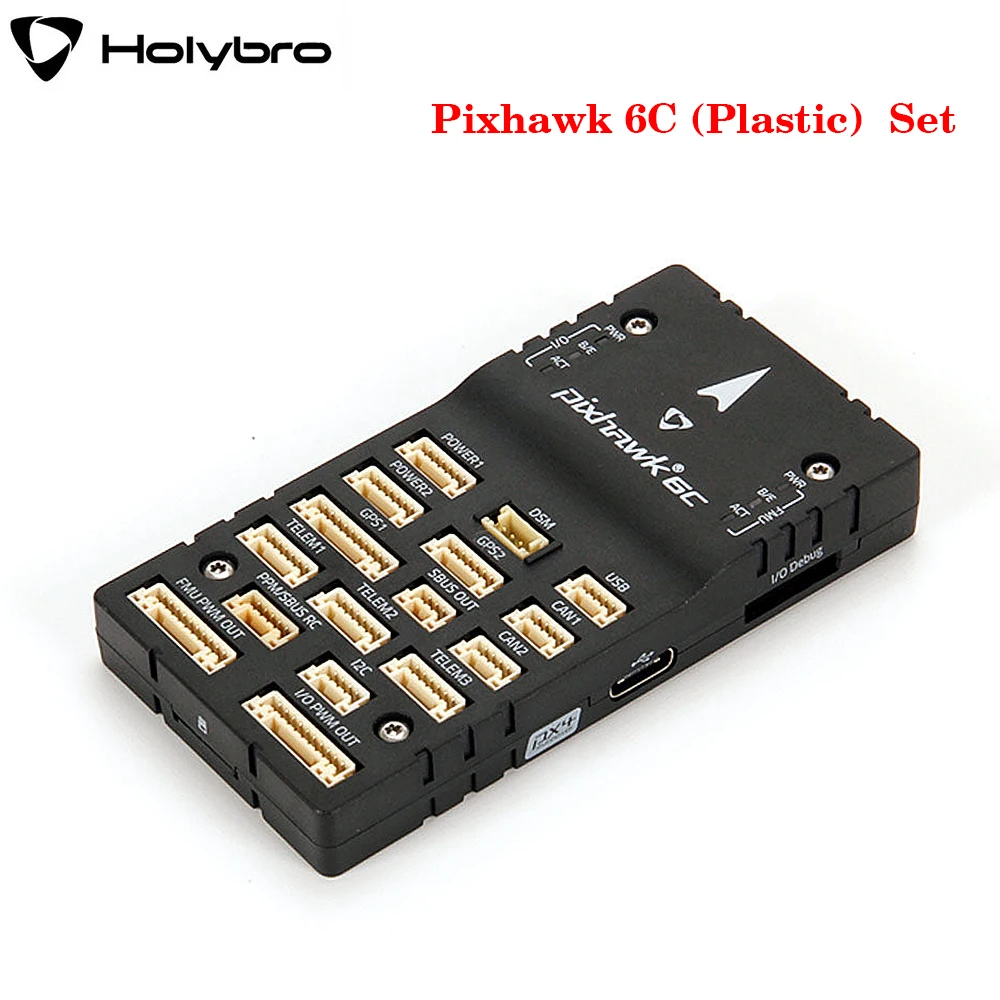 

Контроллеры полета автопилота Holybro Pixhawk 6C (пластик) с/PM02 V3 /PM06 /PM07, модуль питания/M9N /M10 GPS для радиоуправляемого FPV дрона