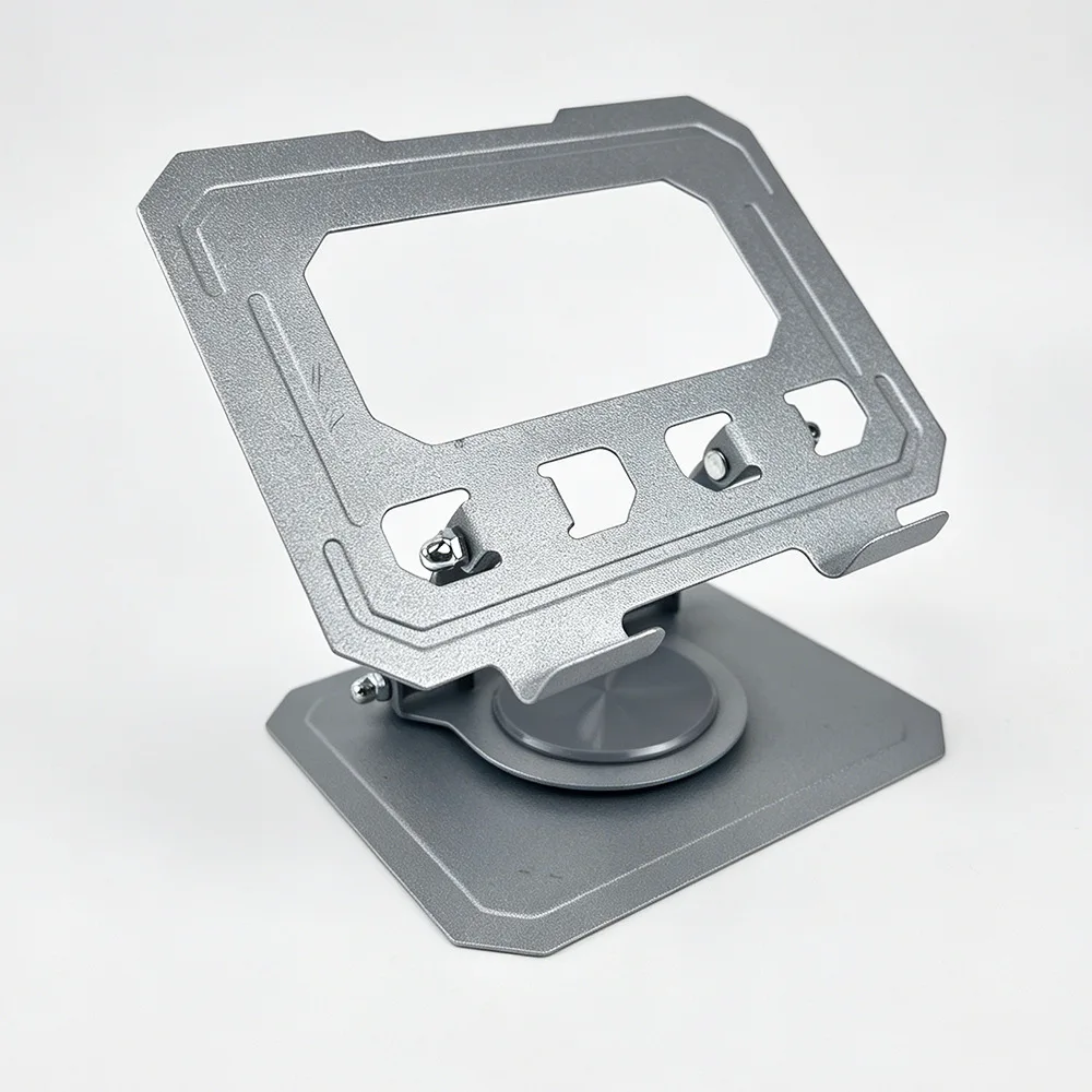 Adjustable Foldable Tablet Holder  360 Degree Rotating Desktop Stand Compatible with 4.7-12 Inch iPad, Tablets & Laptops