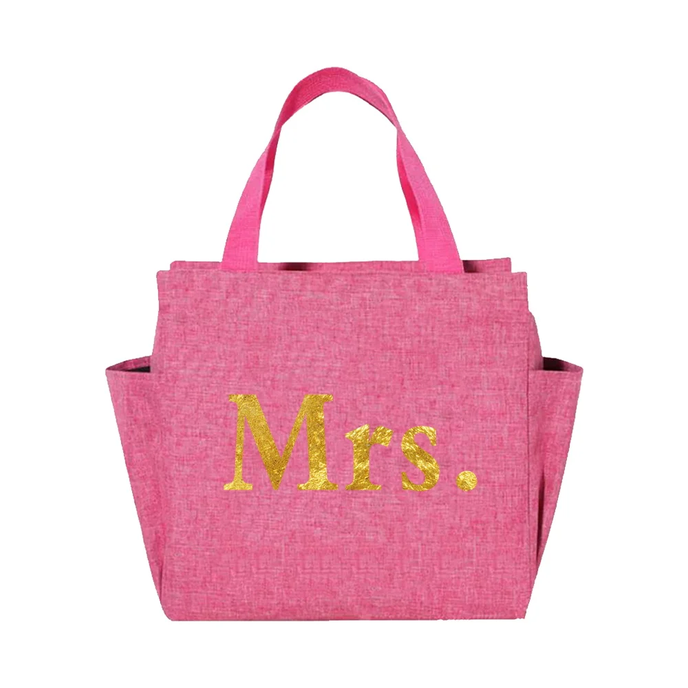 パーソナライズされたカスタマイズされた名前アウトドアピクニックフードバッグ再利用可能なピクニックトートポータブルオフィス弁当ポーチジッパー付きサーマルランチバッグ