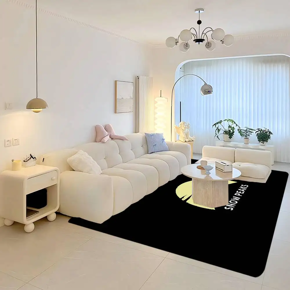 Fashion Cool S-Snow P-Peak Logo Hallway Carpet Washable Non-Slip Living Room Sofa Chairs Area Mat Kitchen Doormat Area Rug