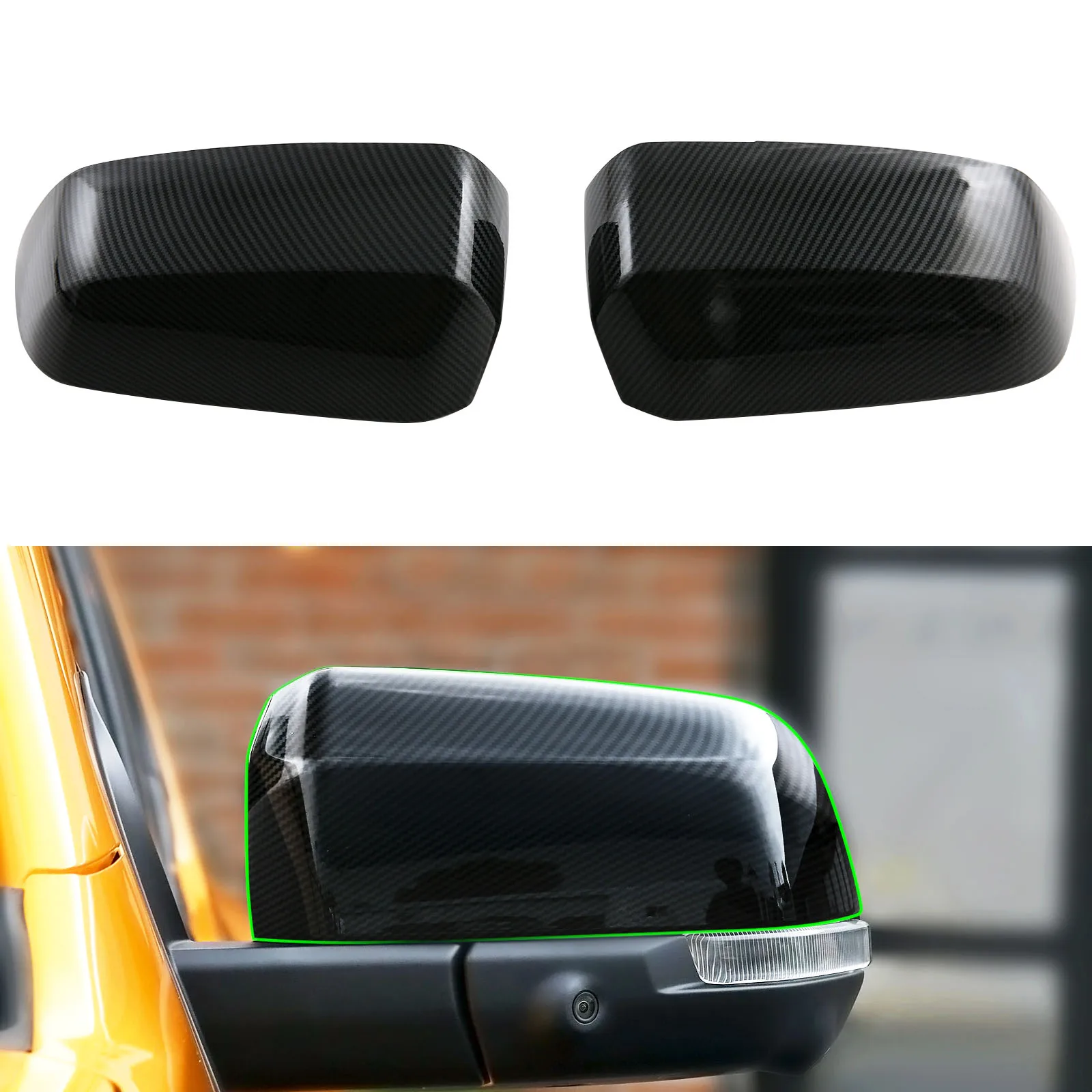 

Auto Rear View Mirror With Light Hole Cover Car Body Kit Upgrade Accessories For Ford P703 Ranger 2024-2025