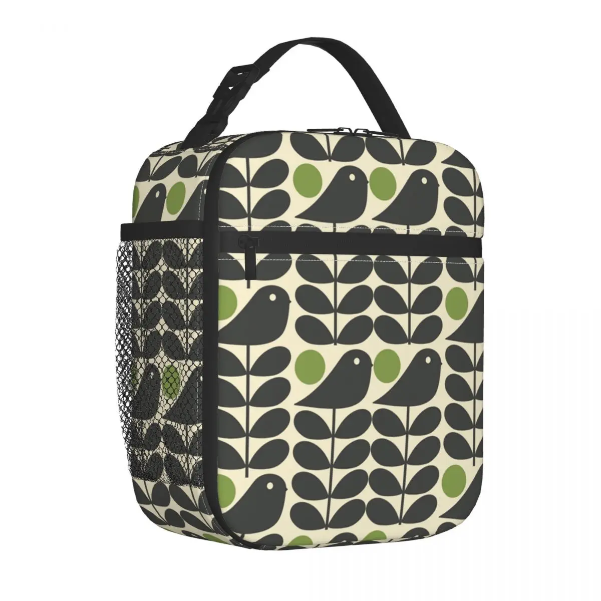 Orla Kiely Multistem Birds Insulated Lunch Bag for Women Waterproof Scandinavian Flower Thermal Cooler Lunch Box Picnic Travel