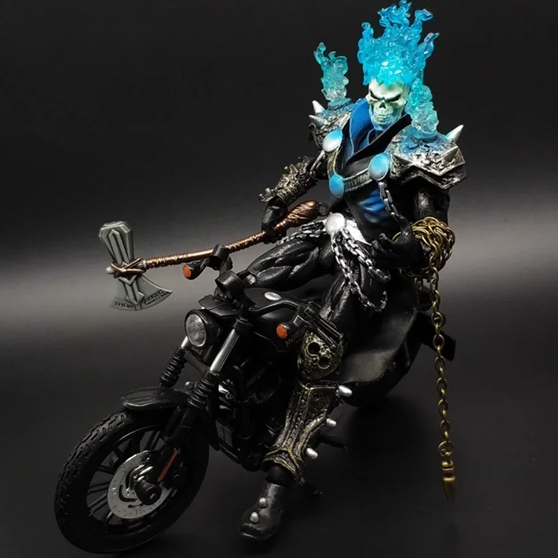 9 Evil Spirit Knight Skeleton Motorcycle Soul Tank Model X-Men Mobile Doll Model Toy Ornaments For Gifts