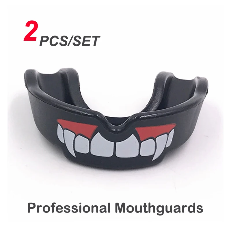 2PCS Mouth Guard Sports- Boxing Mouth Guard Perfect Fit Adults  for Football, Hockey, Rugby, Lacrosse,MMA Sport Mouthpiece