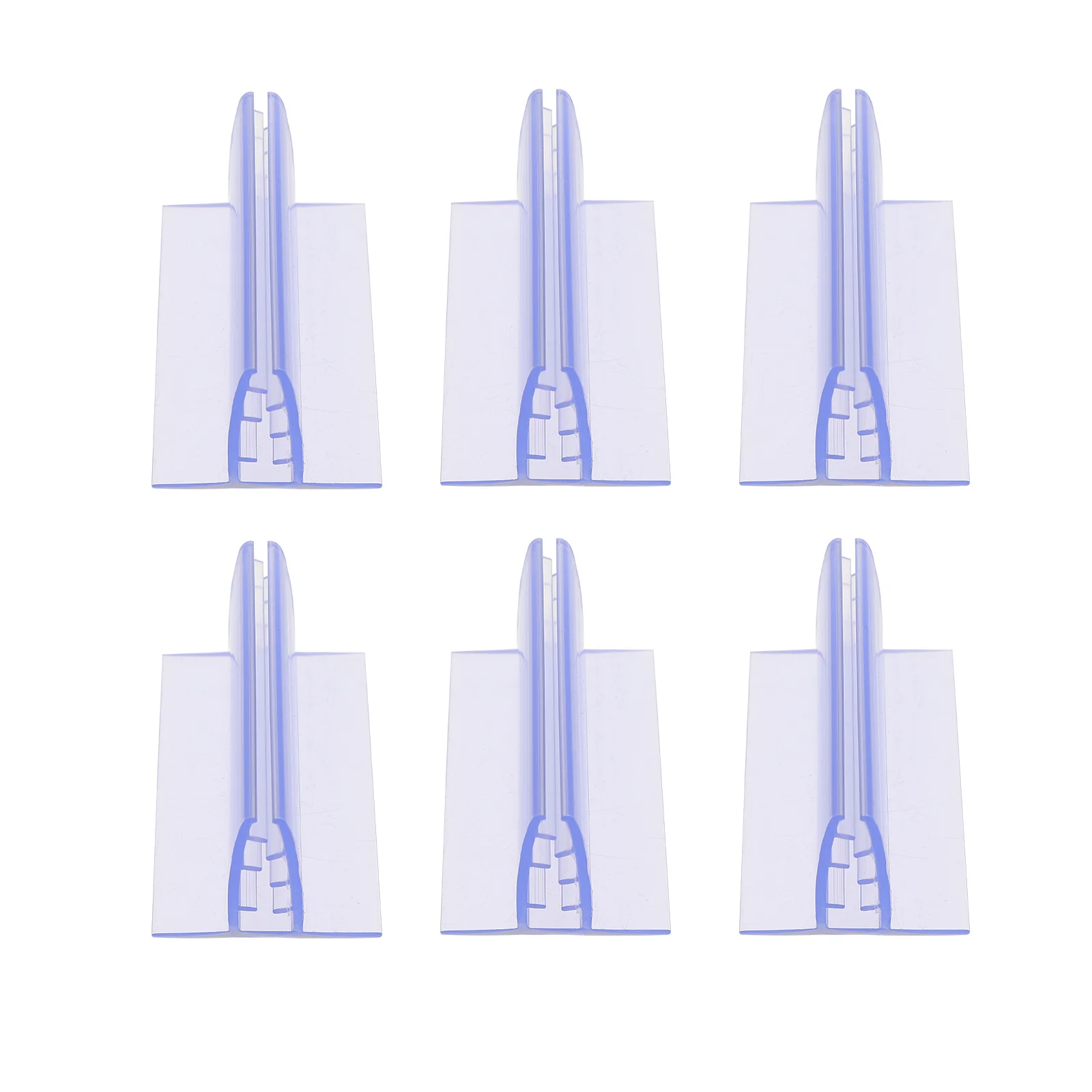 

6Pcs Classification Boards Sneeze Guard Holders for Supermarket Office Shelf Plate Price Tag Holders Table Number Supports