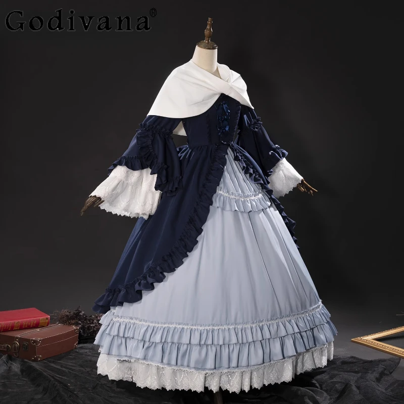 المرأة خمر كوس طويل حفلة لعب دور فستان شقراء الهالوين تأثيري أنيمي فستان مجموعة أنثى قبعة اكسسوارات ازياء