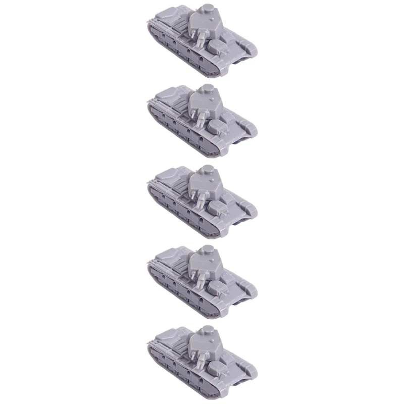

5PCS 1/144 Scale NbFz Multi-Turret Heavy Tank Resin Model Kit Unpainted Military Armored Vehicle for Sandtable Layout DIY Making