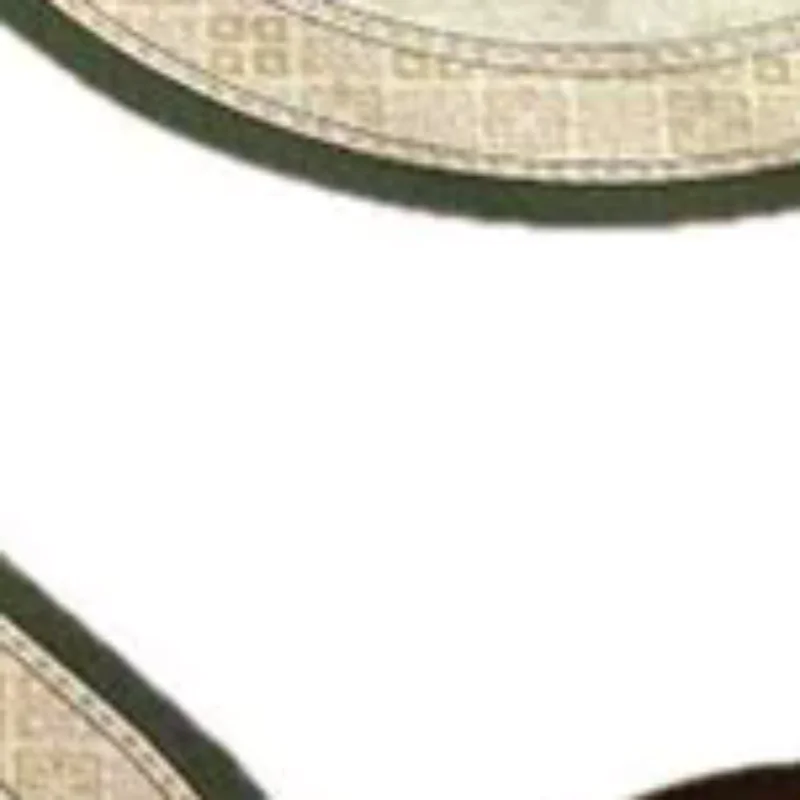 

Double-Sided Oval PVC Leather Placemats With Gold Edges Waterproof Heat-Resistant Dining Mats Home Hotel Use