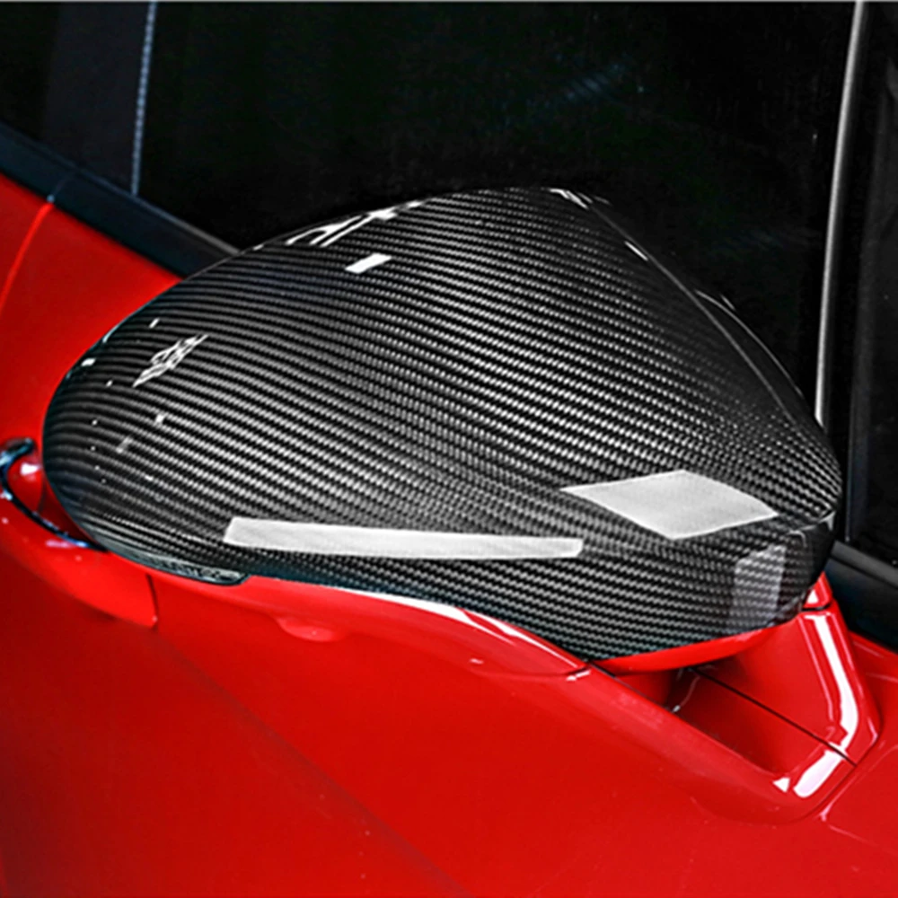 Copertura specchietto retrovisore per Porsche Panamera 971 2017-2022 sinistra Driver Car Real Carbon Fiber esterno retrovisore Reverse Shell Cap