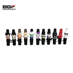 Silicone Hookah Mouthpiece Shisha Mouth Tips Chicha Narguile Smoking Accessories Hookah Tip With Hang Rope