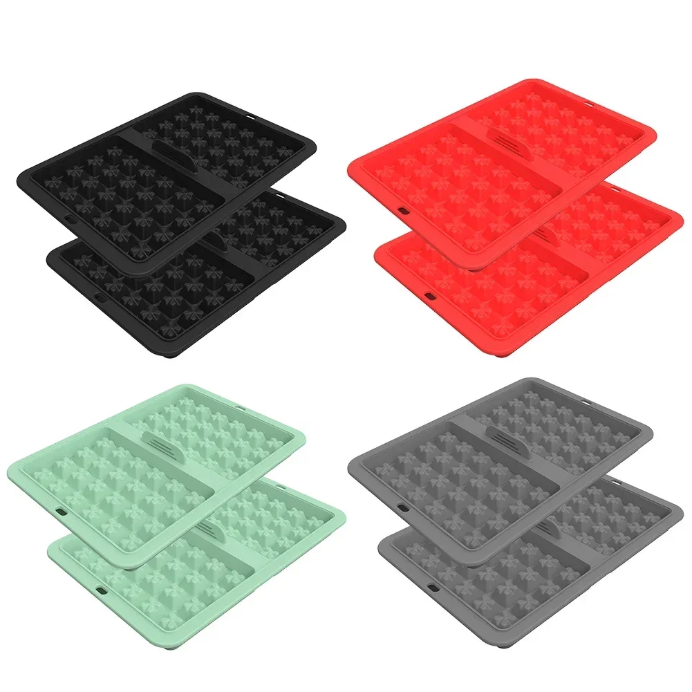 

2PC Waffle Baking Tray Silicone Culinary Creativity Hot Air Fryer Waffle Insert Hot Air Fryer Accessories For NJ AF300EU AF400EU