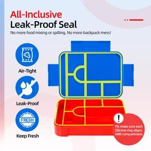 Lunchbox geteilt für Kinder, schön Hauptverkaufsmikrowellen -Plastiktopf - №3