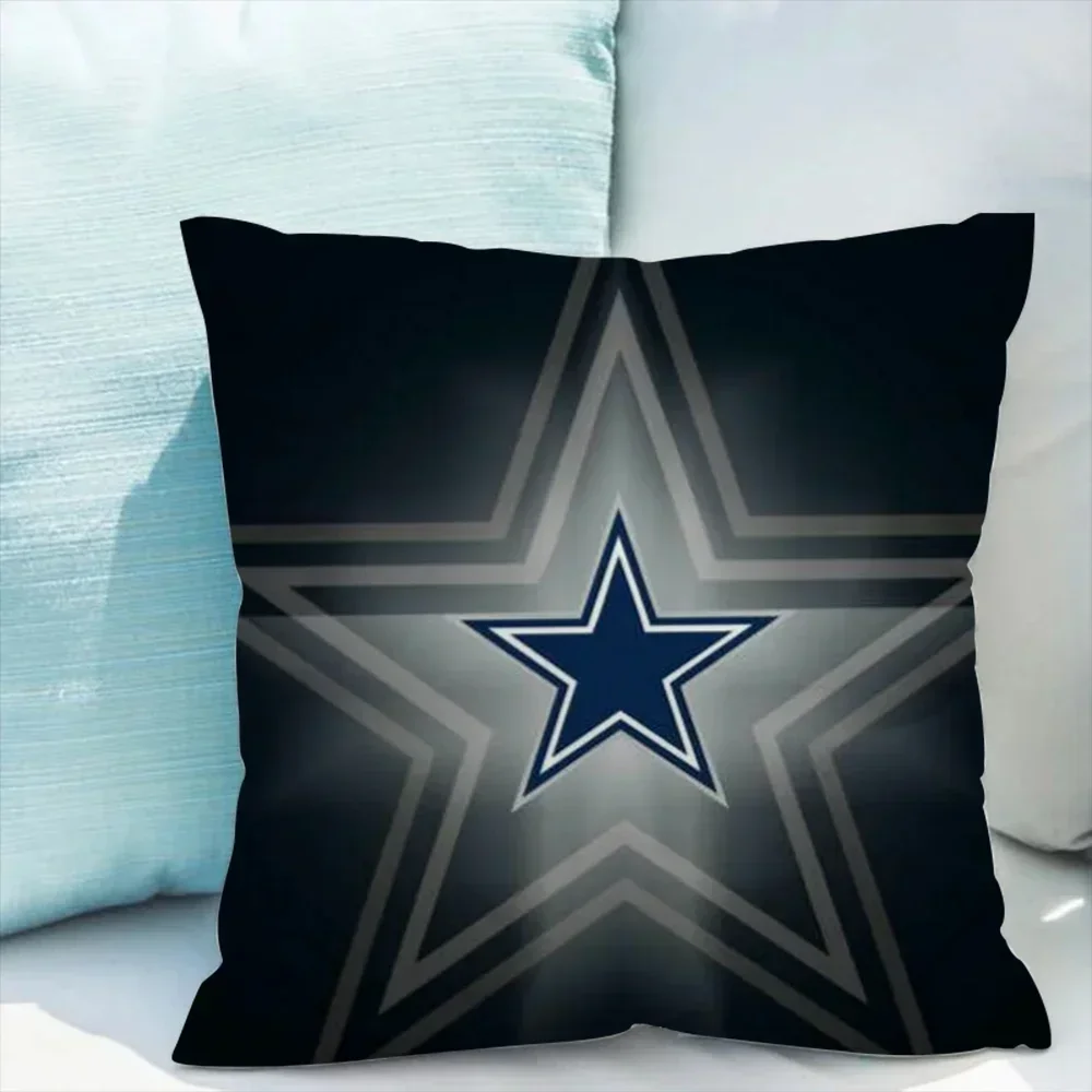 DallaS CowboyS Pillowcases 40x40 Cushions for Decorative Sofa Cover Cushion Cover 40x40cm Pillowcase for Living Room Short Plush