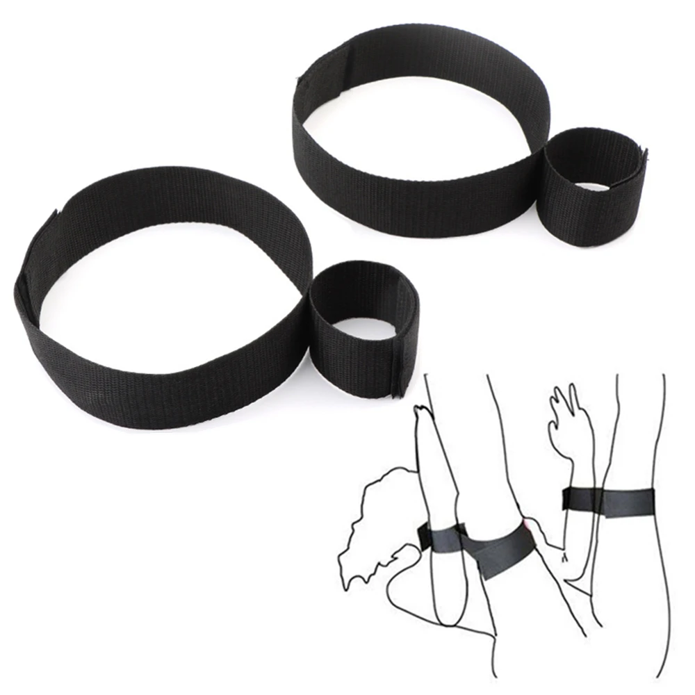 Couples Sex Handcuffs Set BDSM Bondage Gear Bed Toys Restraints Rope Strap Adult Game Goods Wrists & Ankle Cuffs for Woman