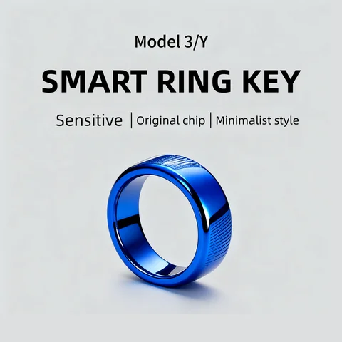 Smart Key Ring NFC Waterproof Ceramic Ring Replace Car Key Card Key Fob Made With Original Card Chips For Tesla Model 3 Model Y