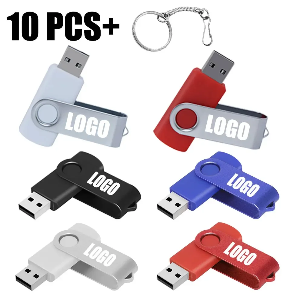 10PCS/lot USB 2.0 Flash Drive Pendrive 1GB 2GB 4GB Pen Drive 8GB 16GB Memory Stick 32GB 50Pcs USB Stick 64GB Flash