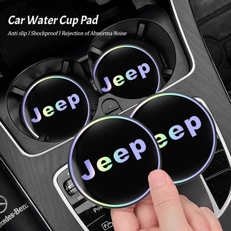 سيارة كأس الماء وسادة اللون التدرج كوستر الملحقات الداخلية ل Jeep Renegade Wagoneer المنتقم ريكون رانجلر JK المصارع Com