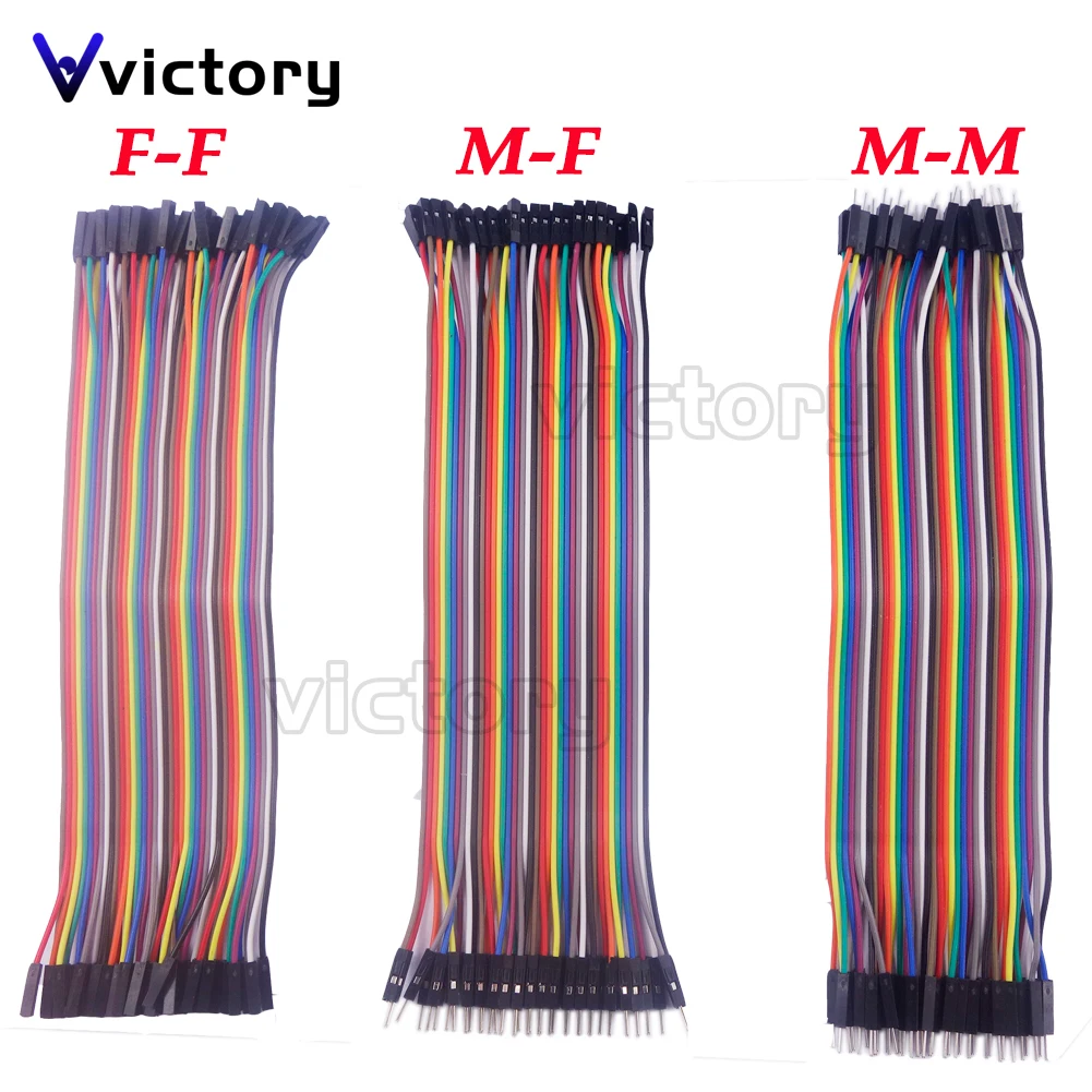 120Pcs 10cm 20cm Dupont Line Male To Male + Male To Female+ Female To Female Jumper Wire Dupont Cable Arduino Diy Kit