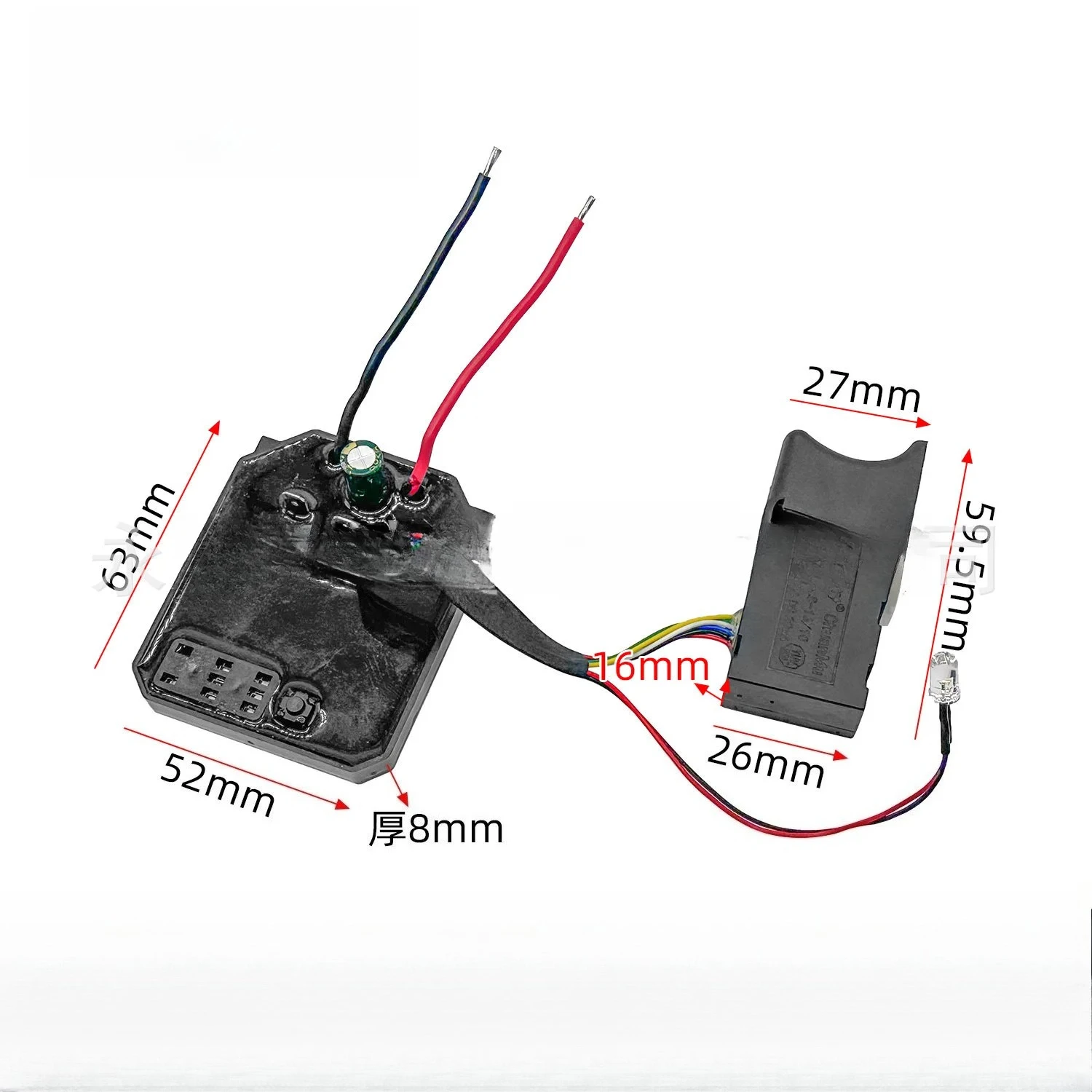 

Suitable For Makita Control Board Switch Speed Switches Drive Board Controlle Dayi2106 169 Brushless Electric Wrench Motherboard