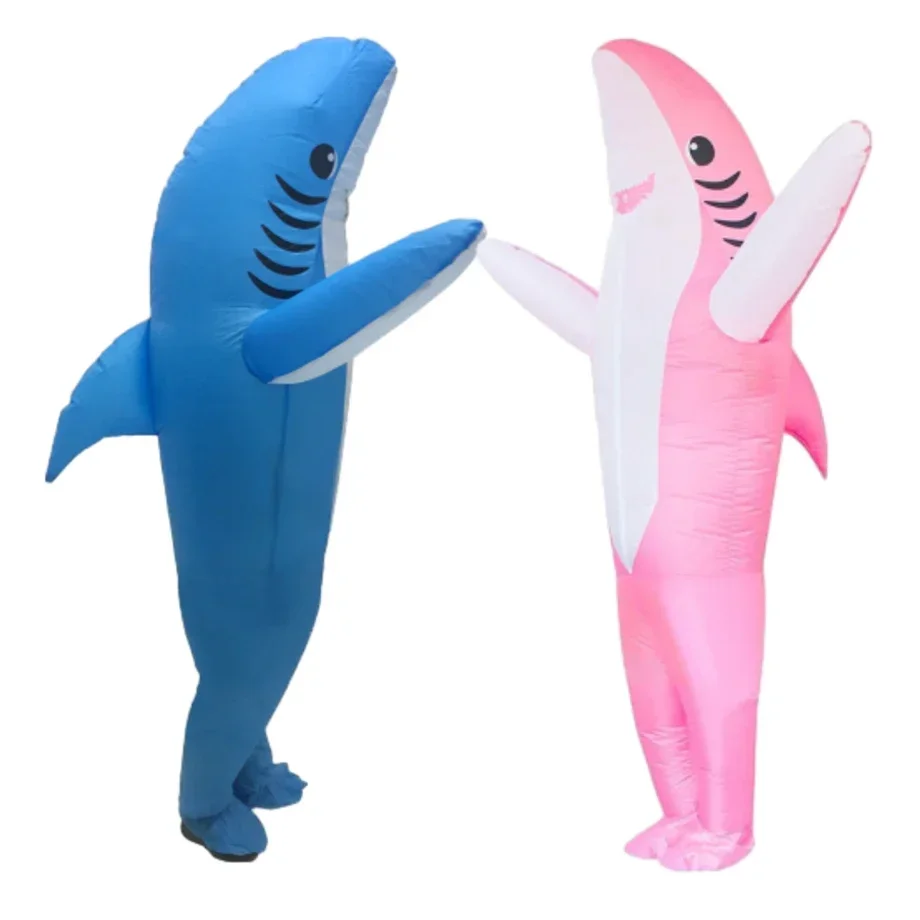 Adult Role Playing Cartoon Anime Character Baby Shark Inflatable Costume Holiday Gift Halloween Christmas Party Carnival Costume