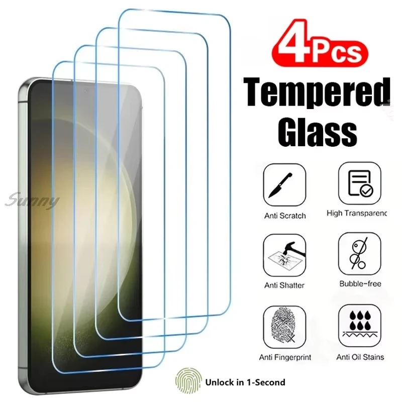 Full Cover Tempered Glass Film For Samsung Galaxy S26 Ultra S24 Plus S25 Edge S23 S22 Plus Ultra HD 9H Glass Screen Protector